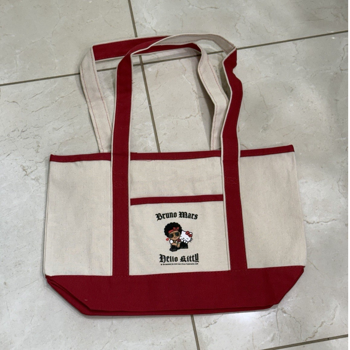 Hello Kitty x Bruno Mars Tote Bag The Romantic Tour Sanrio Concert Merch🥀❤️
