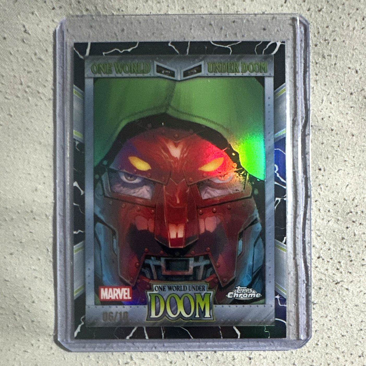 2026 Topps Chrome Marvel One World Under Doom Doctor Doom OW-06 06/10