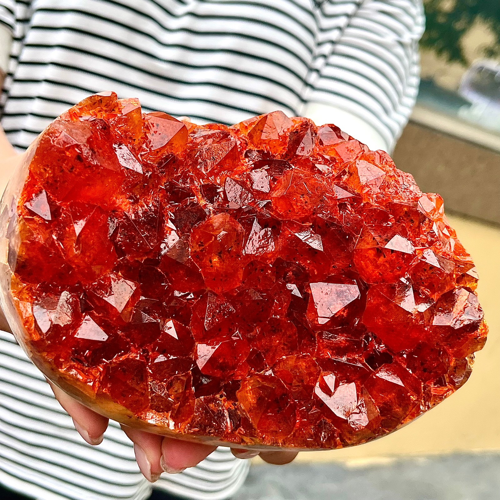 5.31LB High quality Yellow Cluster Cave Cathedral specimen restoration