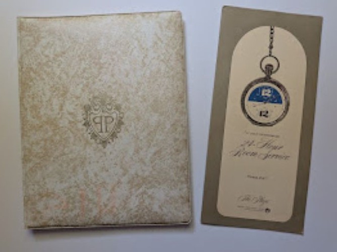 The Plaza Hotel - Fifth Avenue, New York  - Stationery Set and Room Service Menu