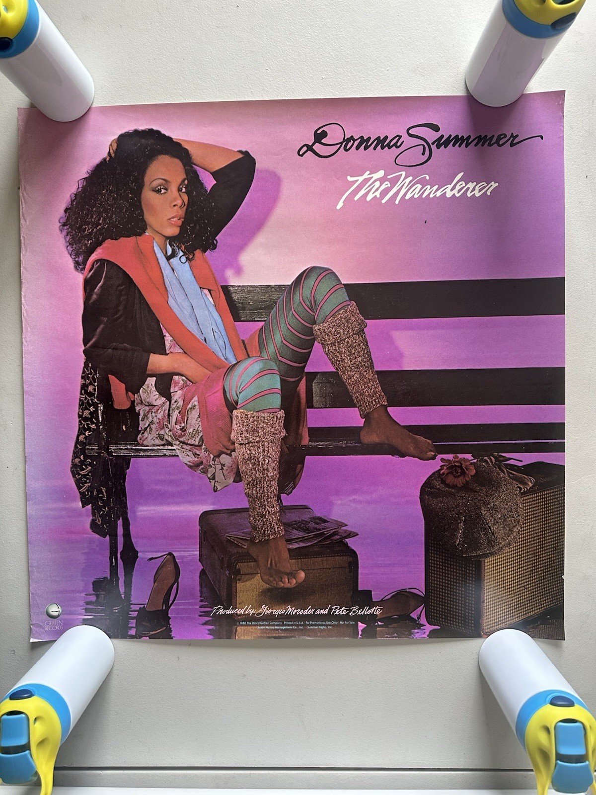 Donna Summer The Wanderer 1980 Original Geffen Promo Poster 24x24 RARE