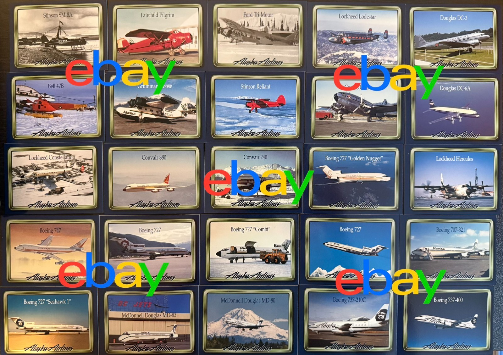 RARE Vintage 1997 Alaska Airlines Trading Card Set of 25 Cards - NEW UNOPENED RARE Vintage 1997 Alaska Airlines Trading Card Set of 25 Cards - NEW UNOPENED