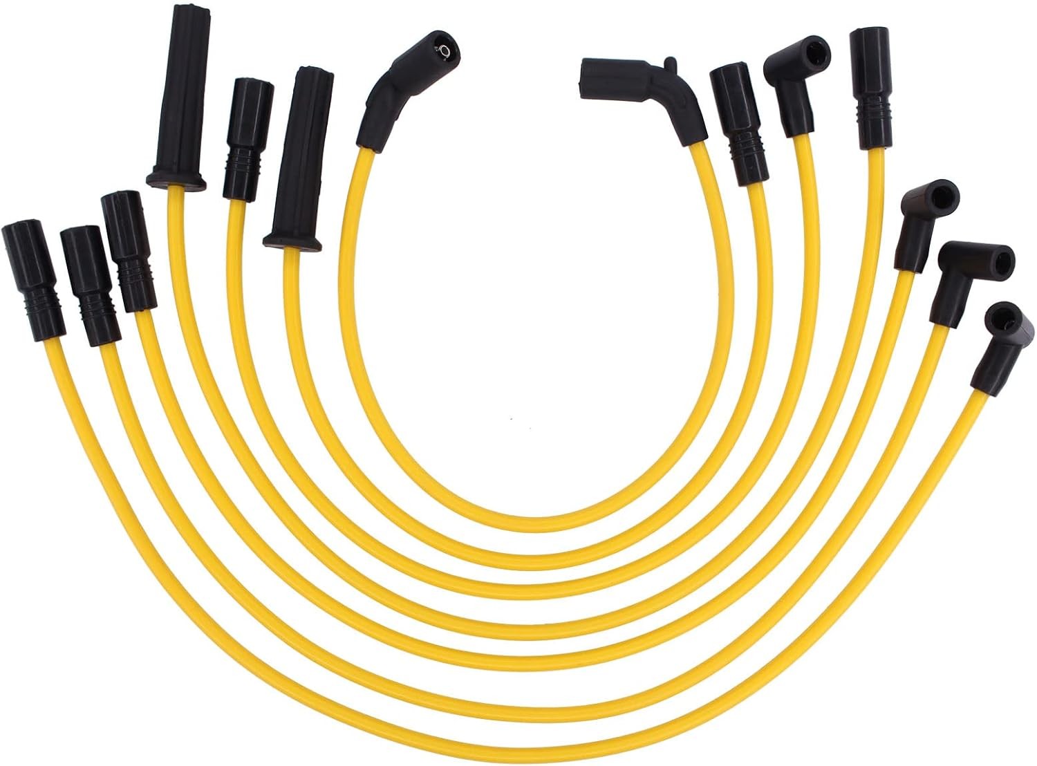 NewYall Pack of 7 8mm Ignition Spark Plug Wire Set for 4.3L V6 Chevy Express Ast