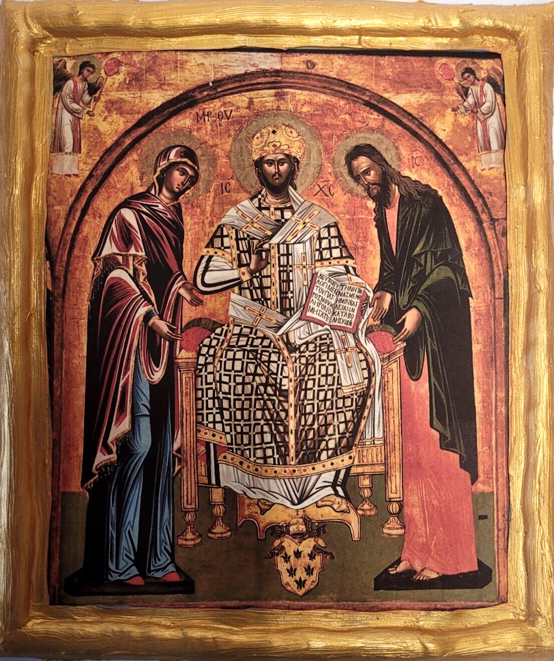 Deesis Deisis Christ Mary John The Baptist Greek Eastern Orthodox Icon