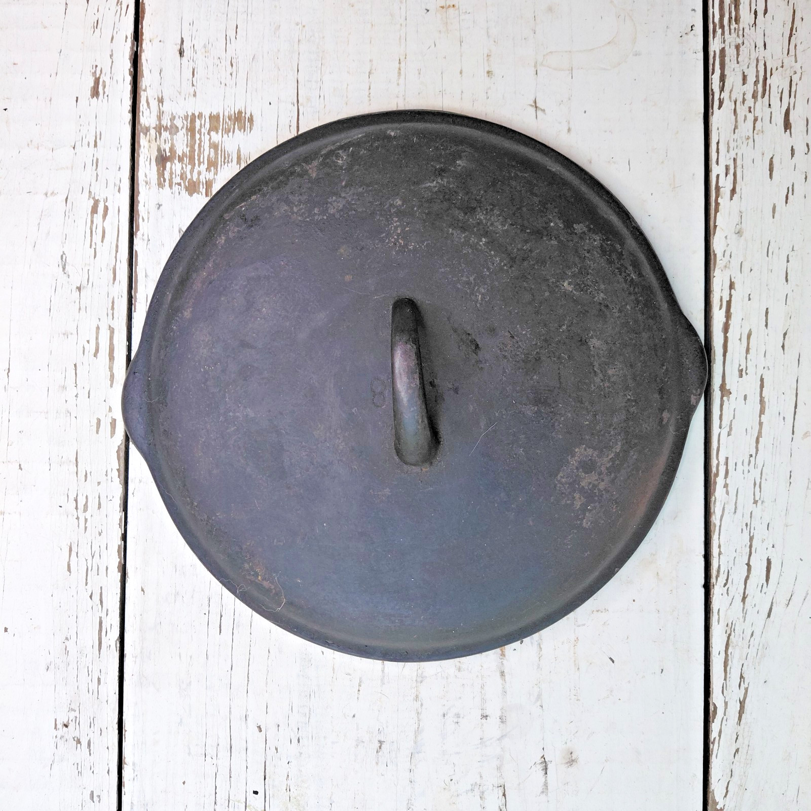 Vintage BSR Birmingham Stove & Range No. 8 Cast Iron Self-Basting Lid 10⅝