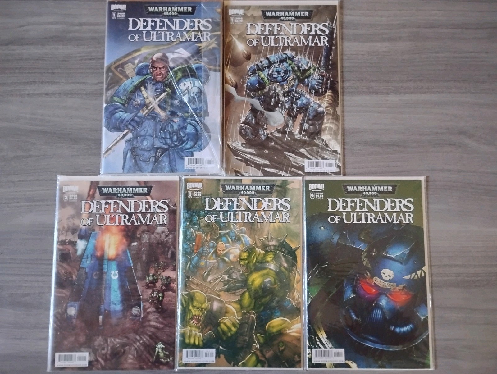 Warhammer 40k Defenders of Ultramar #1-4 Complete Set Lot (Cover A & B) Boom VF
