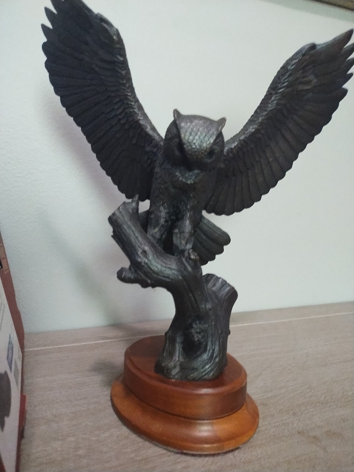 Great Horned Owl Bronze Statue Franklin Mint By Gilroy Roberts 131/2500