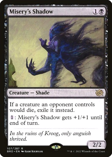 MTG - Misery\'s Shadow - The Brothers\' War - Magic the Gathering