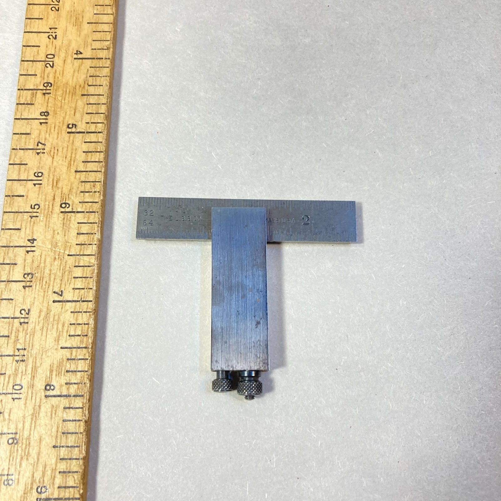 Starrett Die Makers Square w/ Graduated Hardened Rule #453 USA