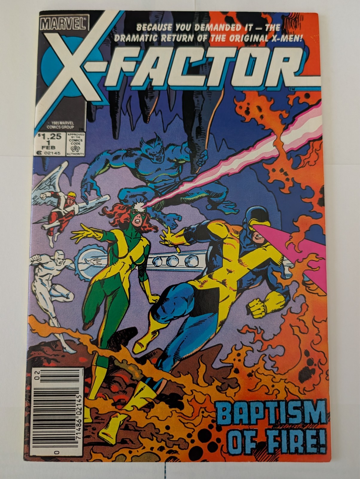 X-Factor #1 1986 Marvel Newsstand 1st Appearance X-Factor Original Five X-Men