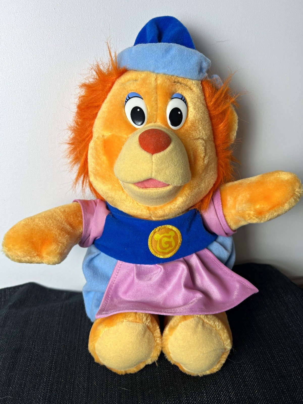 Vintage 1985 Fisher-Price Disney Sunni Gummi Bear Plush Stuffed Animal #7006