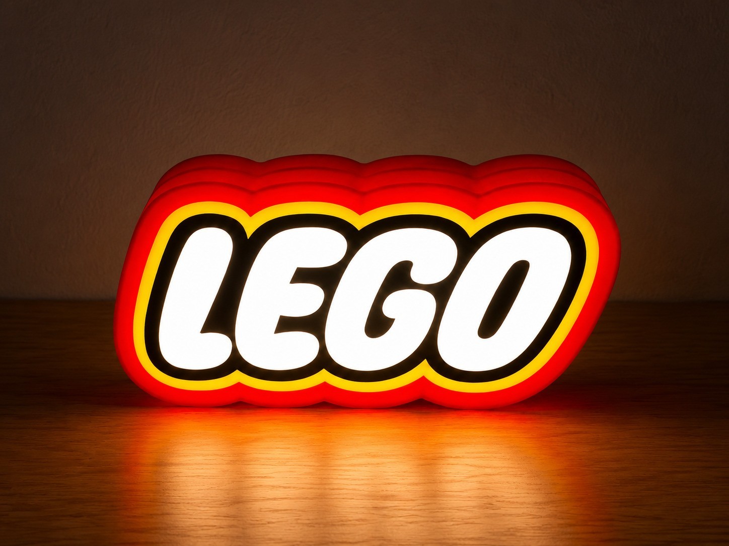 LEGO Logo LED Light Box USB Powered 3D Printed Desk Lamp Sign 9