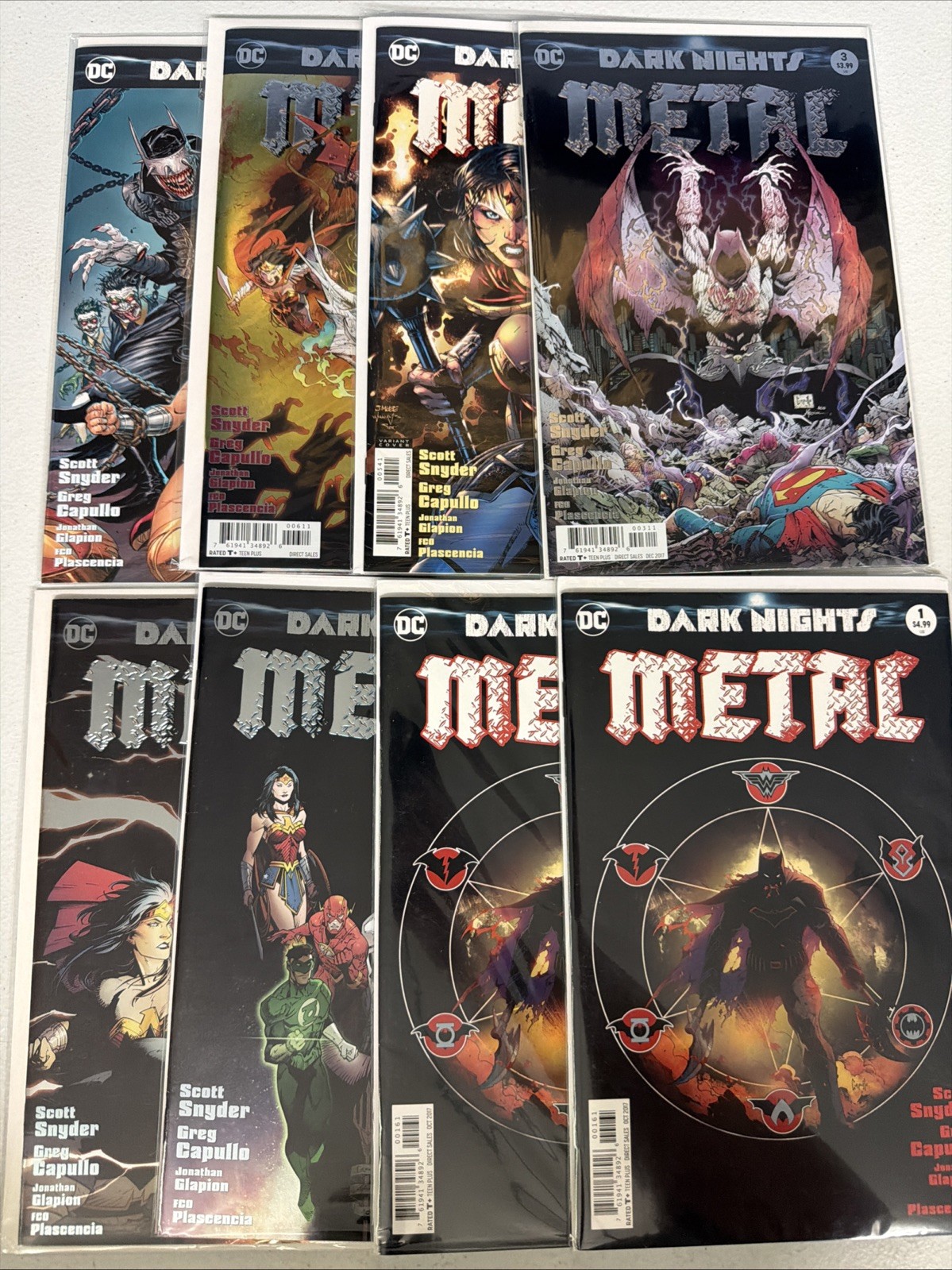 Dark Nights Metal #1 1 1 2 3 5 6 2016 Lot Run Set Batman DC Comics NM- *Z7