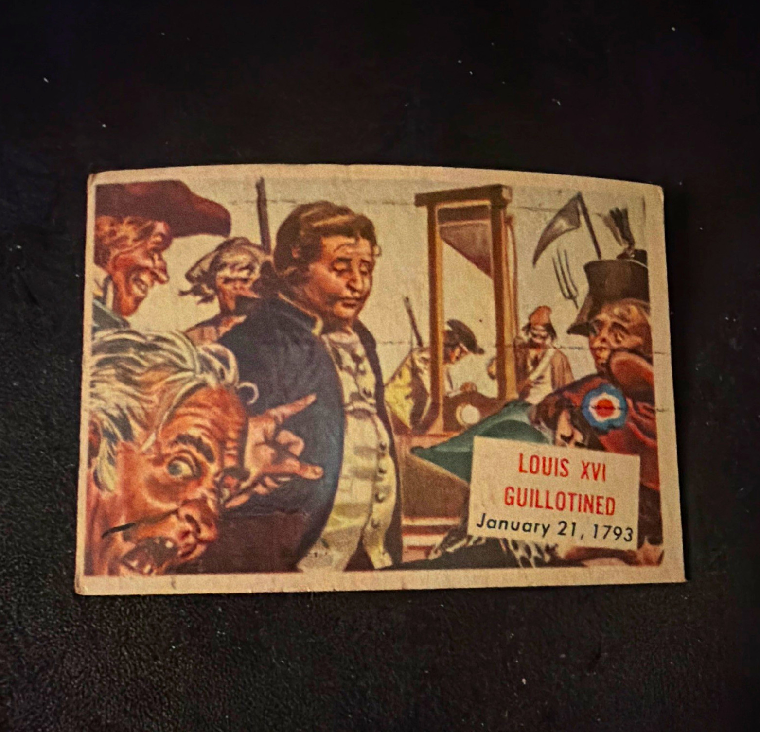 VTG 1959 Topps Miami Daily News Extra Non-Sport Card #143 Louis XVI Guillotined