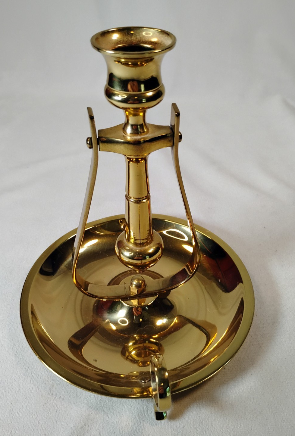 Vintage Polished Brass Nautical Gimbal Candlestick Holder Chamber/Wall Sconce Vintage Polished Brass Nautical Gimbal Candlestick Holder Chamber/Wall Sconce