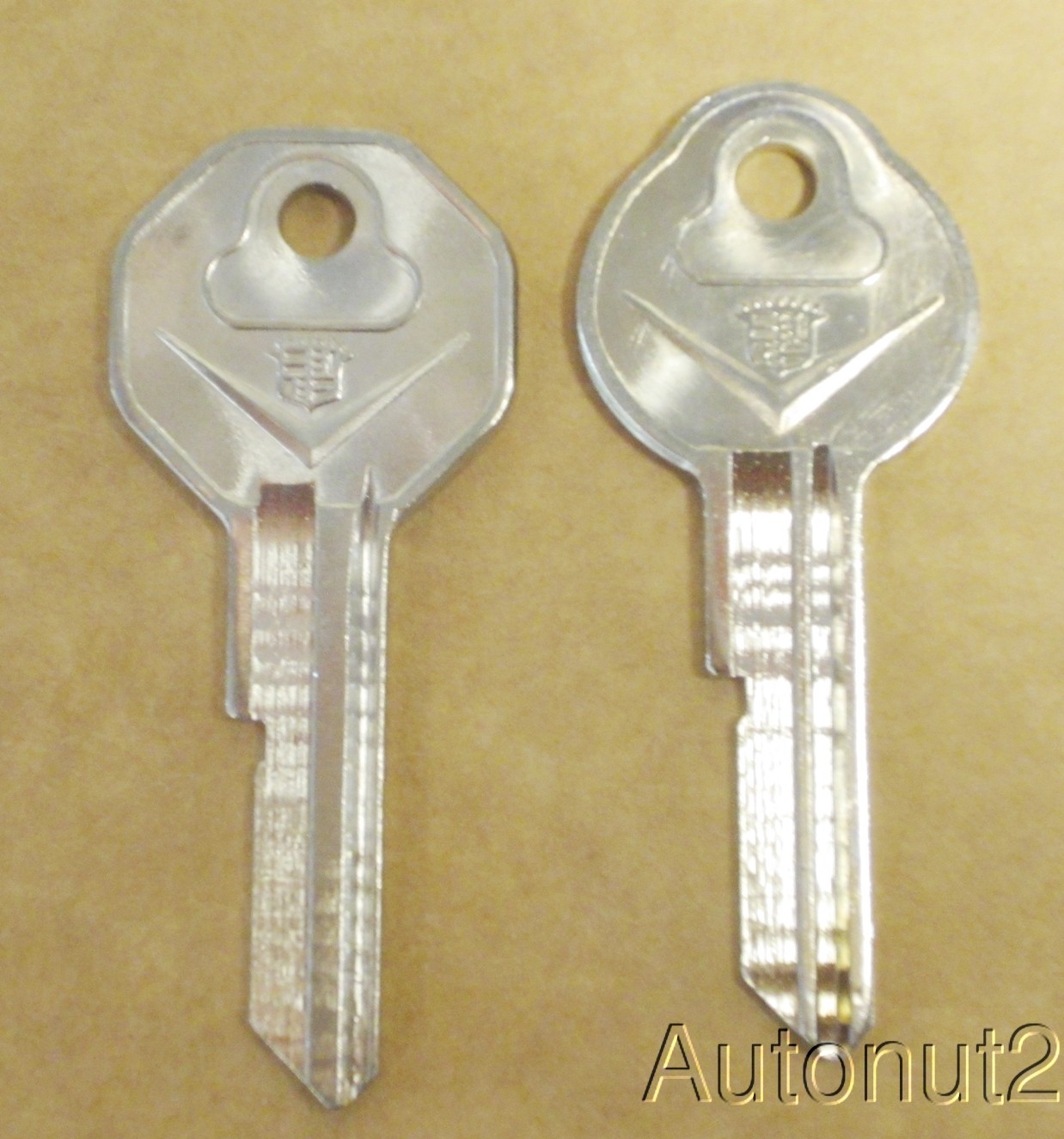 1967 CADILLAC Key Blanks  2 key set  NOS original 1966