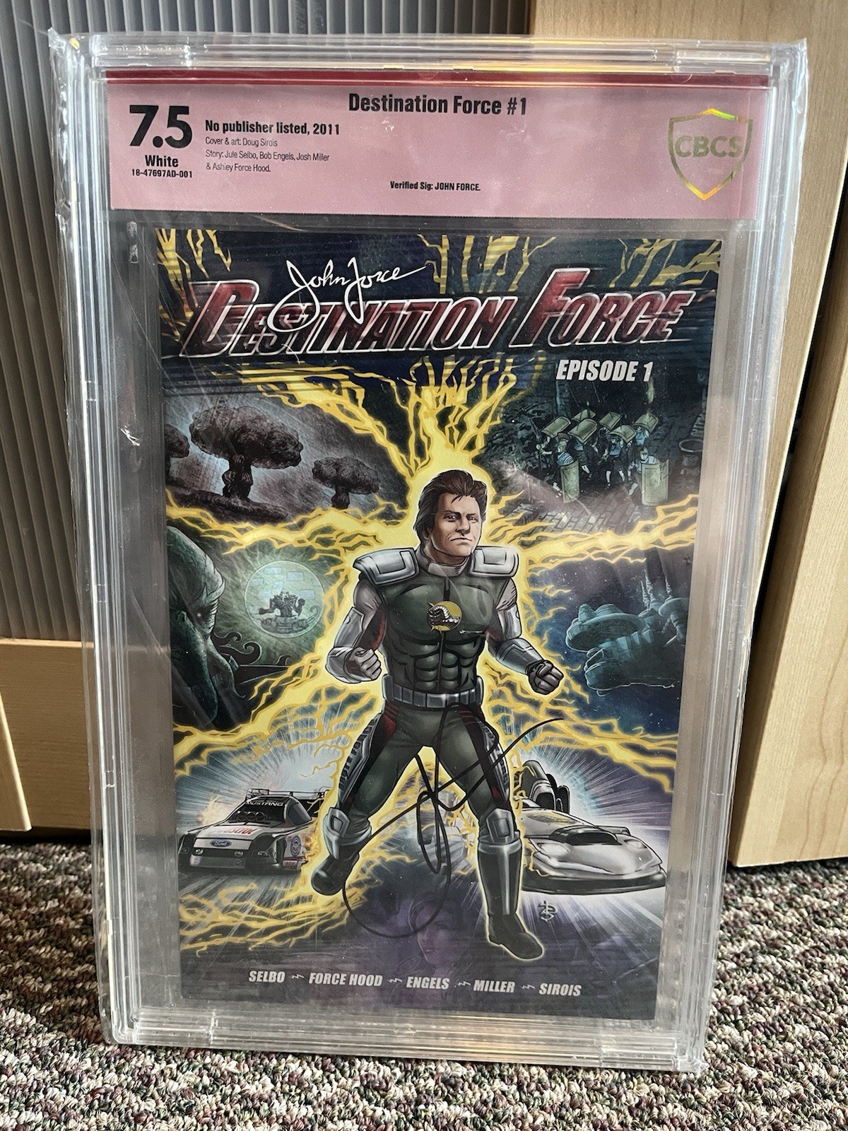 NHRA  John Force Destination Force Signed Comic Book CBCS Graded