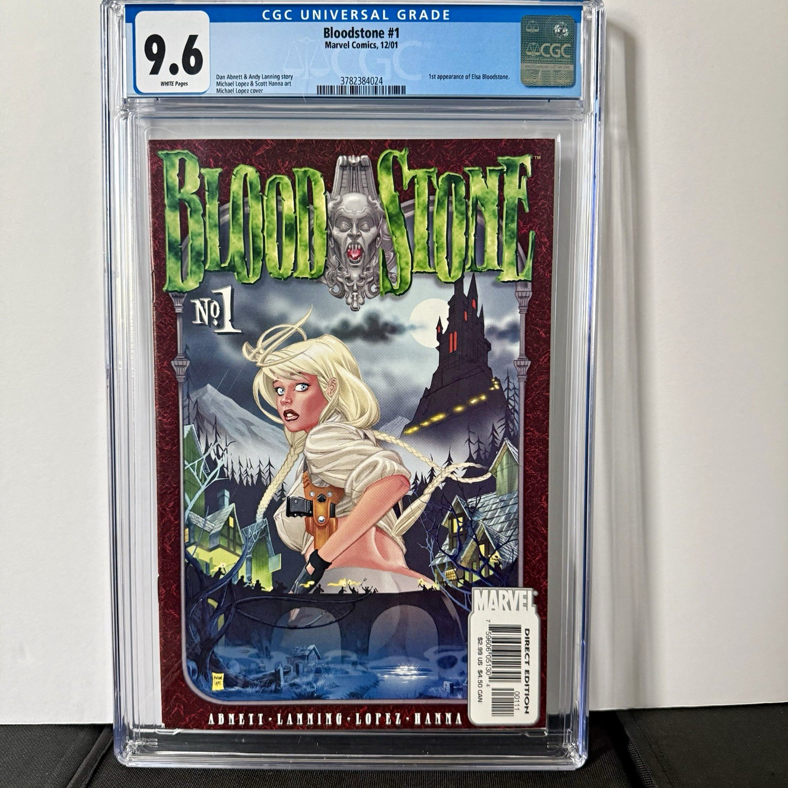 Bloodstone #1 CGC 9.6 White Pages Marvel 2001, first Elsa Bloodstone appearance