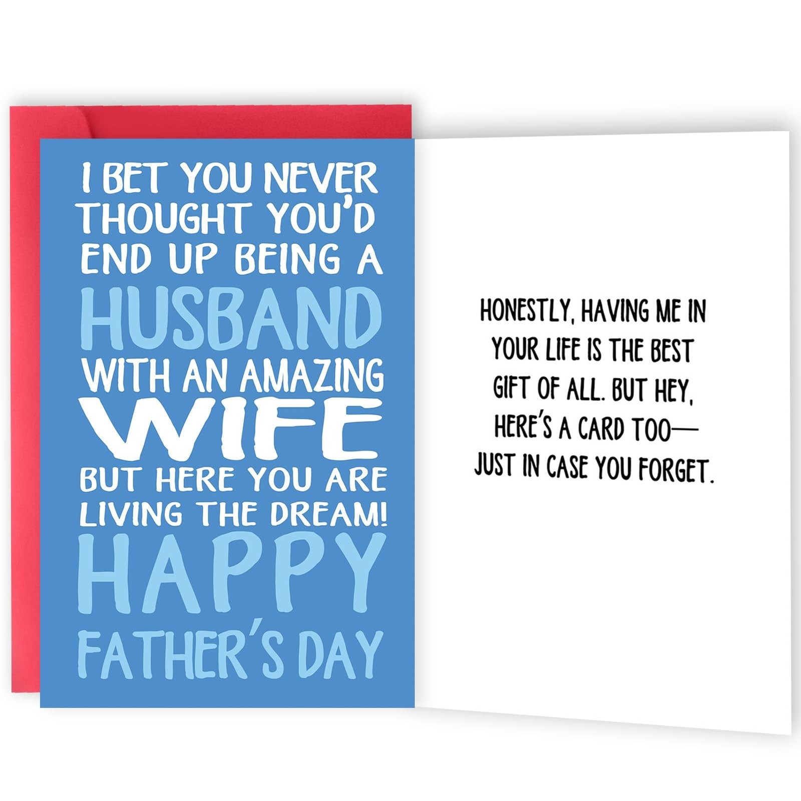 ICOOLYI Funny Father\'s Day Card for Husband New Dad, Fathers Day Gift for Hus... ICOOLYI Funny Father\'s Day Card for Husband New Dad, Fathers Day Gift for Hus...