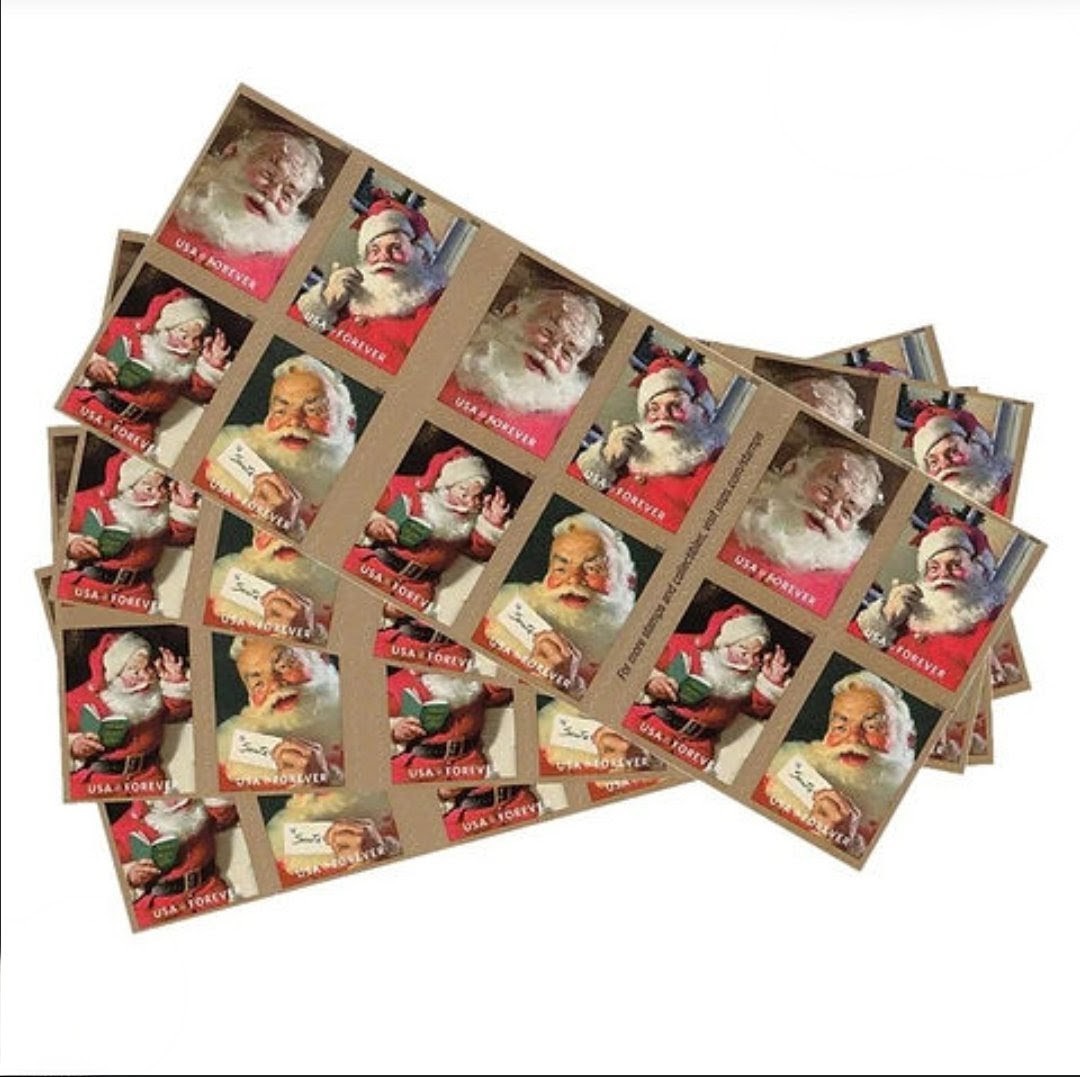 USPS 2018 Sparkling Holidays Forever Stamps Booklet of 20, Christmas