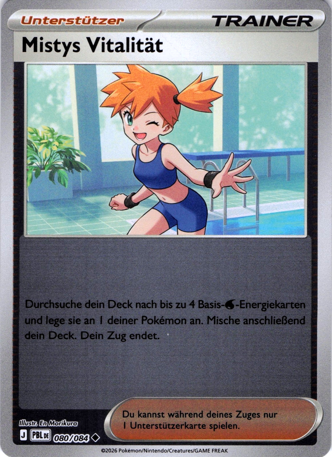 Pokemon TCG Mistys Vitality 080/084 Reverse Holo NEAR MINT DE