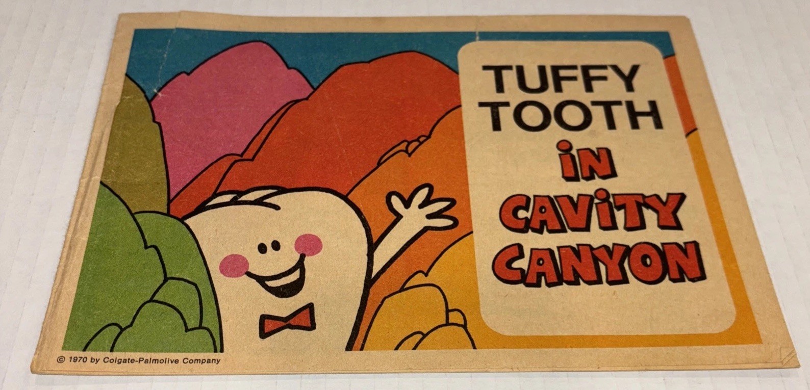 Vintage 1970 Colgate Tuffy Tooth Comic Book Cavity Canyon Palmolive Fighter Club
