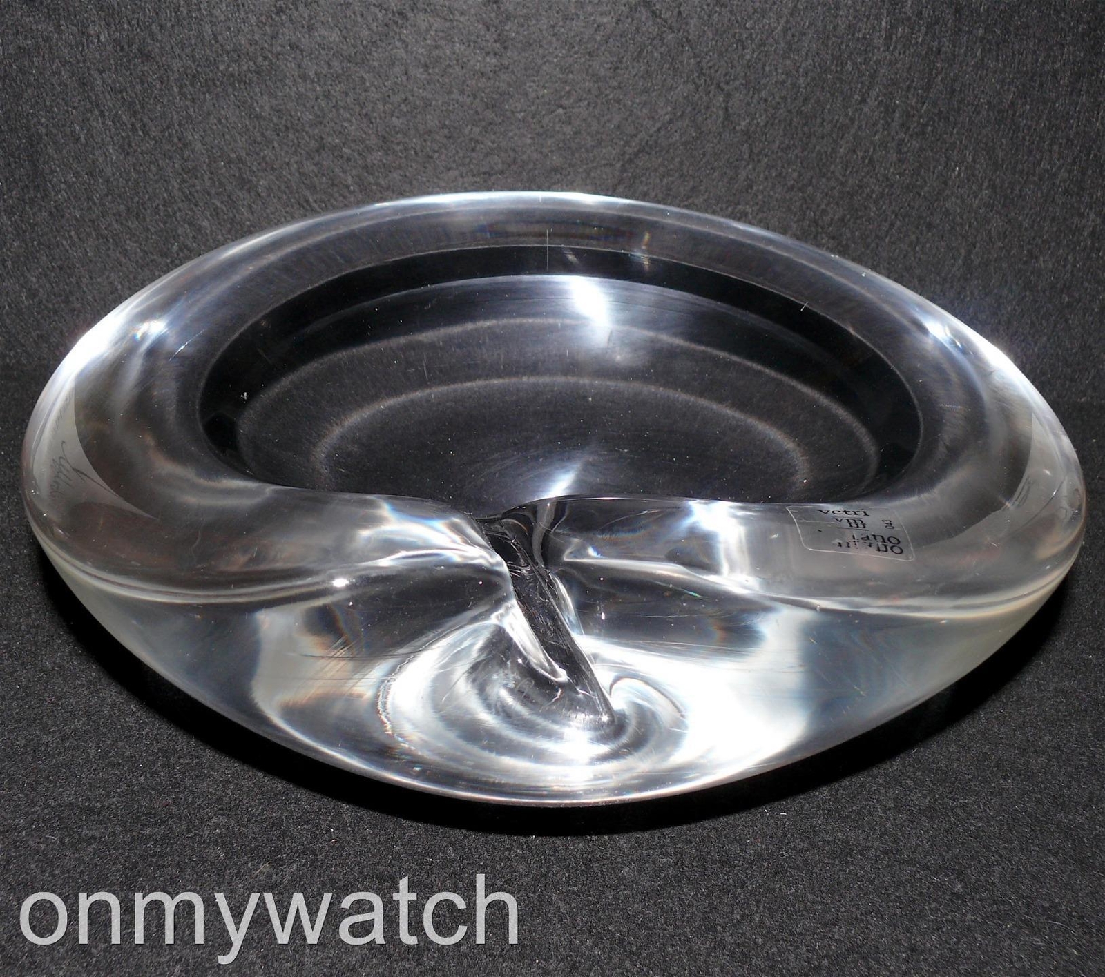 MURANO Renato SIGNED R. ANATRA ArT GLaSs CANDY Bowl Vtg 9