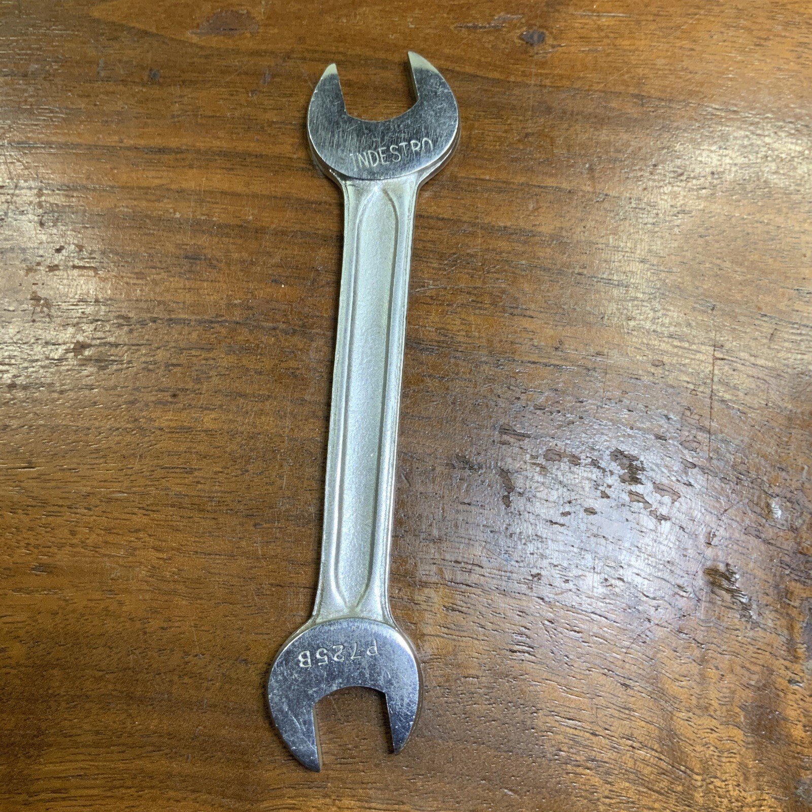 Vintage Indestro P725-B 9/16” X 1/2” Double Open End Wrench