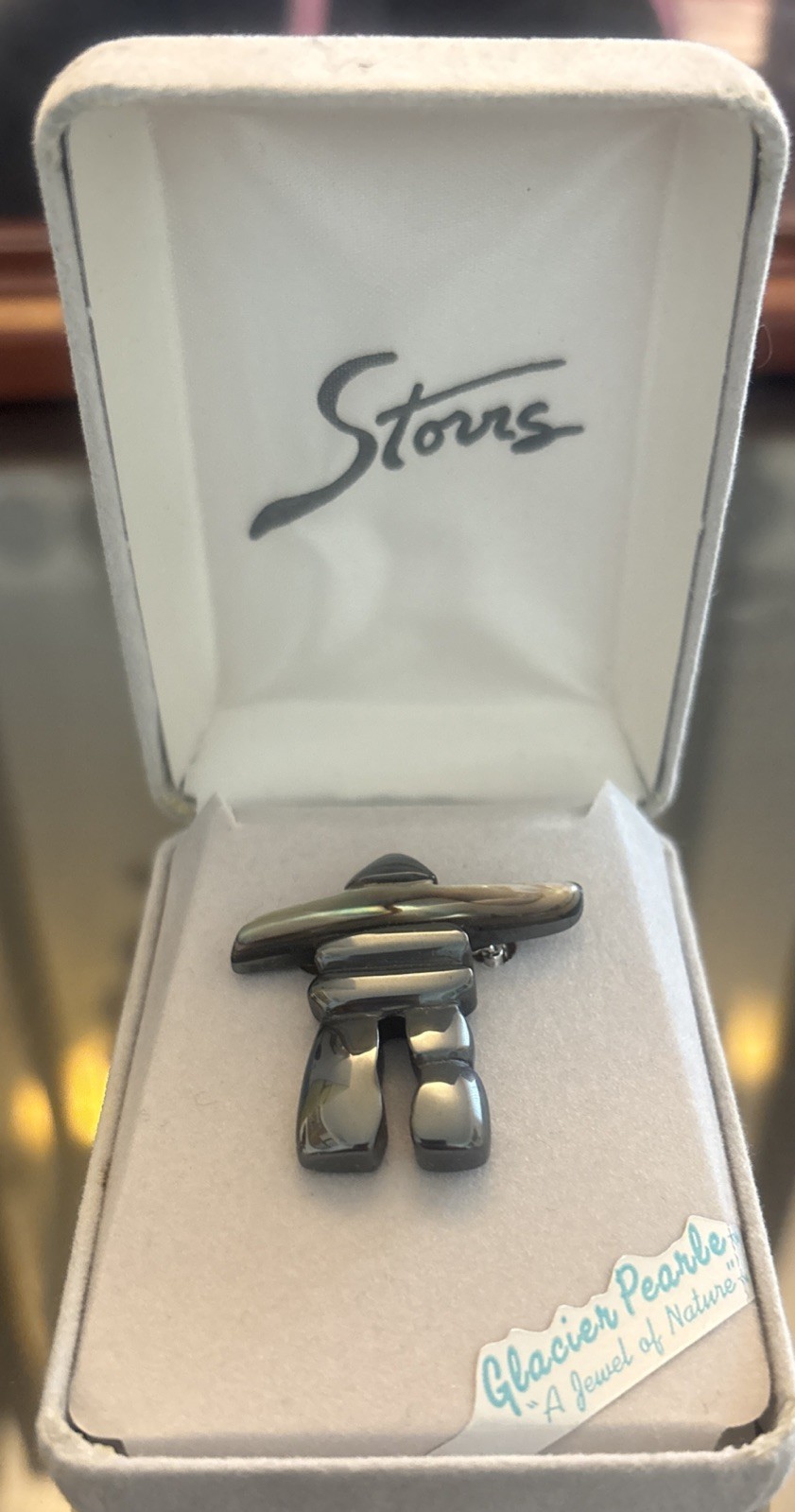 Hoselton studio item is a sleek Inukshuk sculpture With Case Hoselton studio item is a sleek Inukshuk sculpture With Case