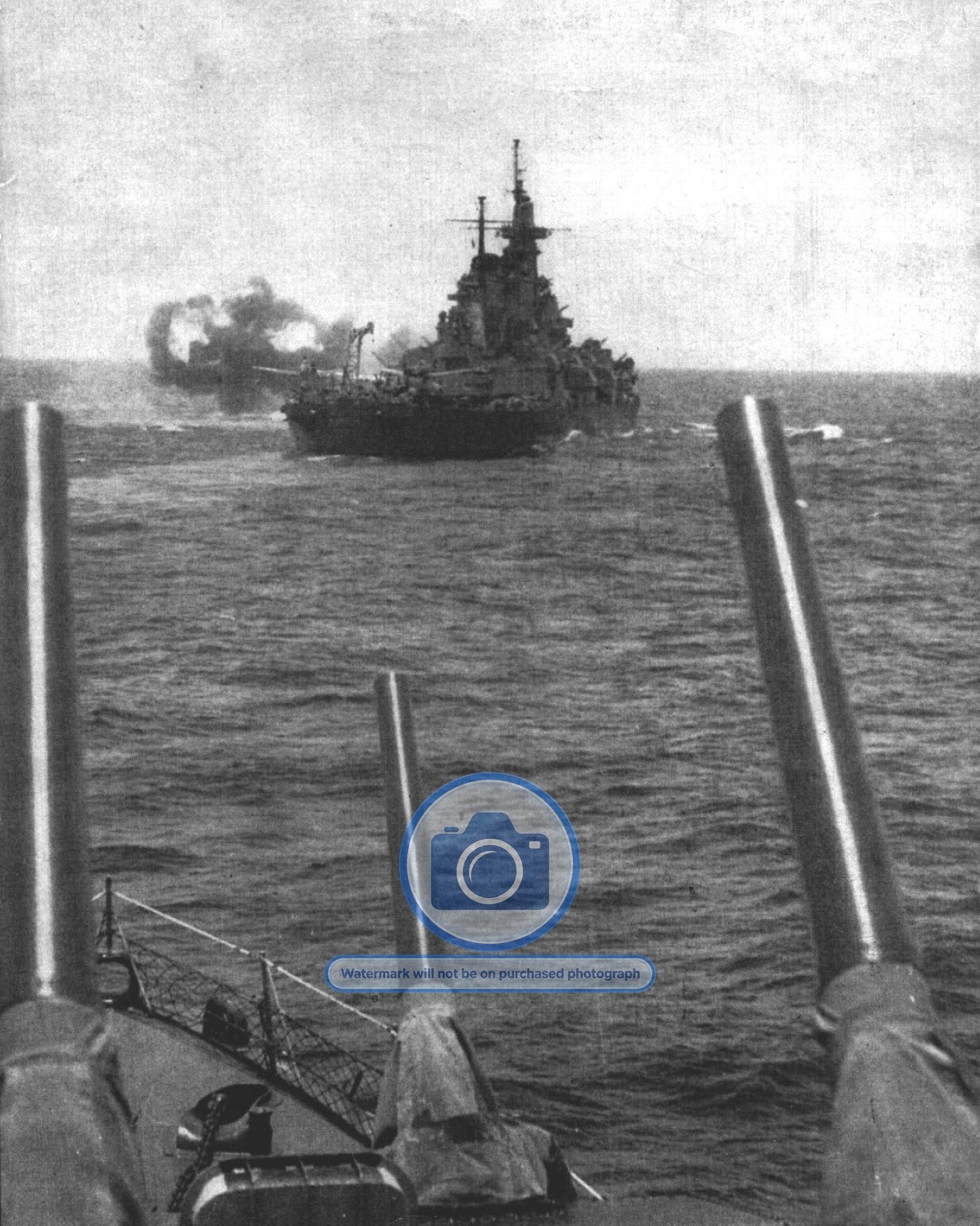 USS MISSOURI BATTLESHIP NAVY EIGHTH FLEET CARIBBEAN 1946 8X10 PHOTO