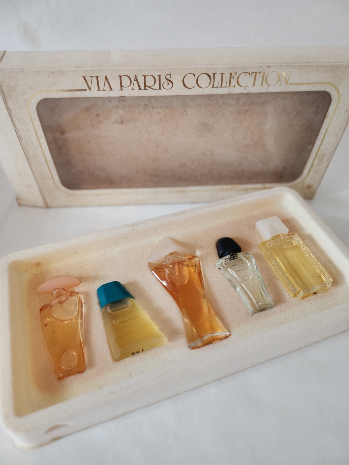 Vintage VIA Paris Collection mini Perfume Set of 5 Gilles Cantuel Paolo Canti