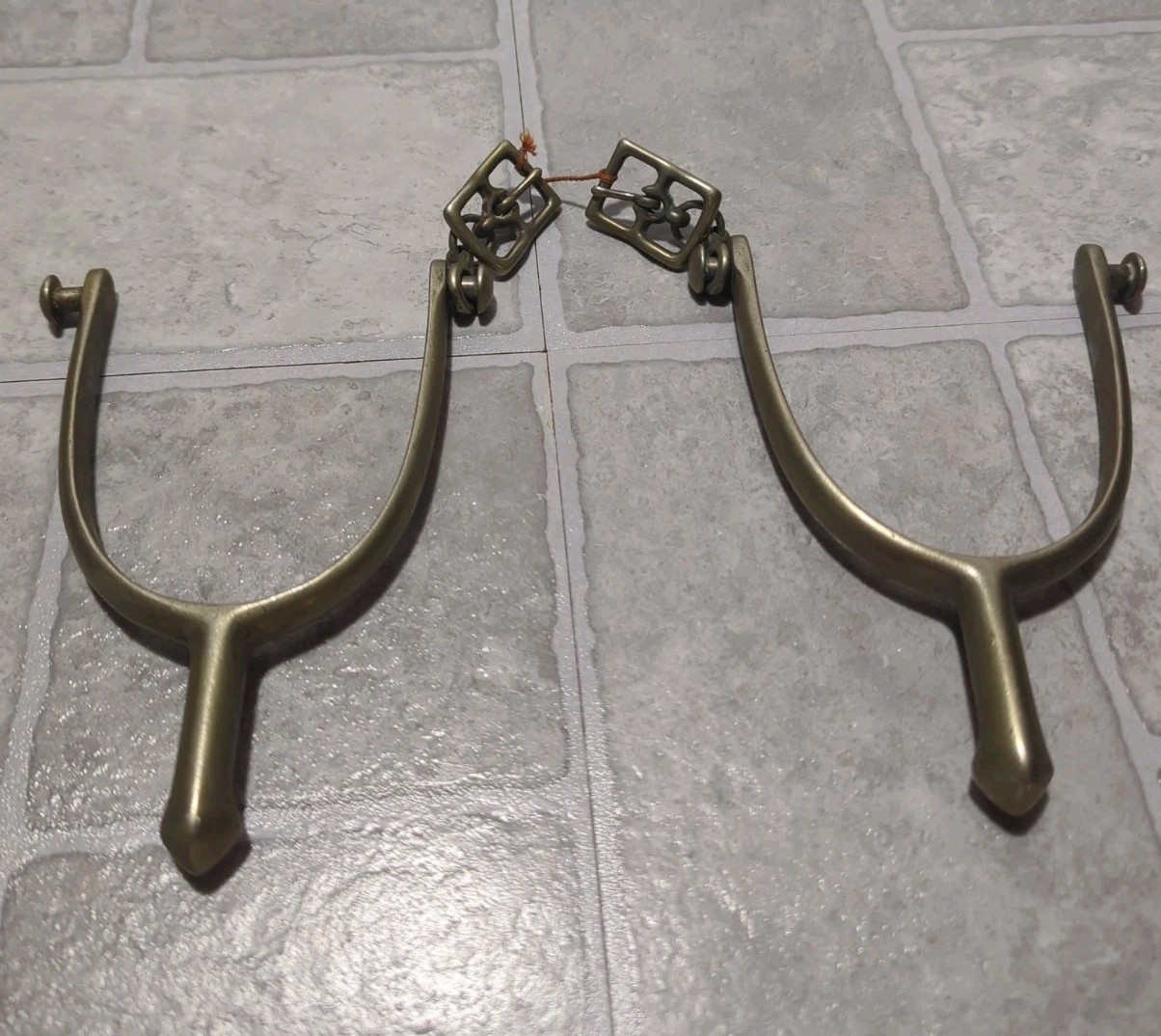 US AB Cavalry Spurs Vintage Nickel A. Buermann