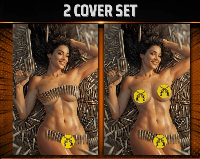 Gun Honey Doubles Down #3 Shikarii 2 Full Variant Cover Set Titan Comics LTD 750