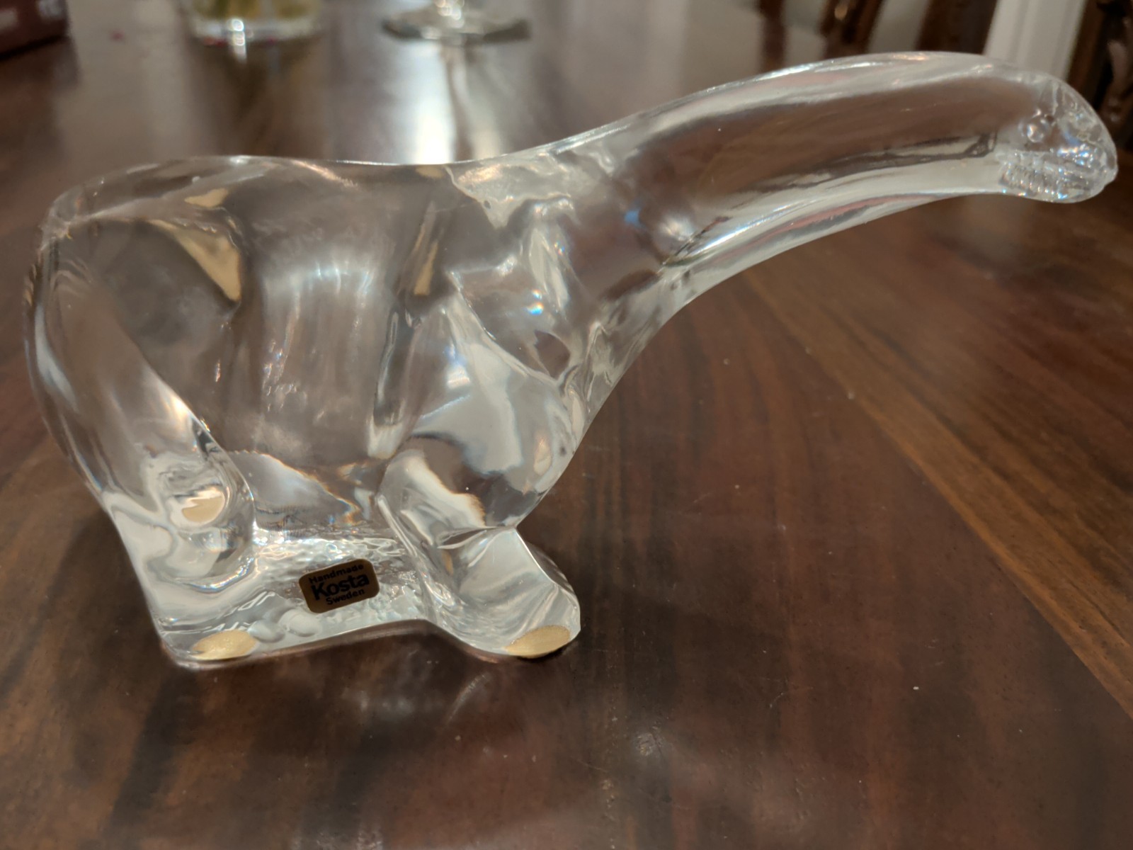 Kosta Sweden Brontosaurus Dinosaur Art Glass Museum Natural History Hoff 10,000