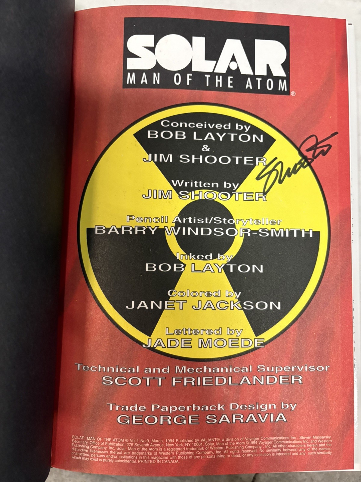 Solar Man of the Atom Alpha & Omega Slipcase HC W/ Poster #0 Valiant Signed 2X.