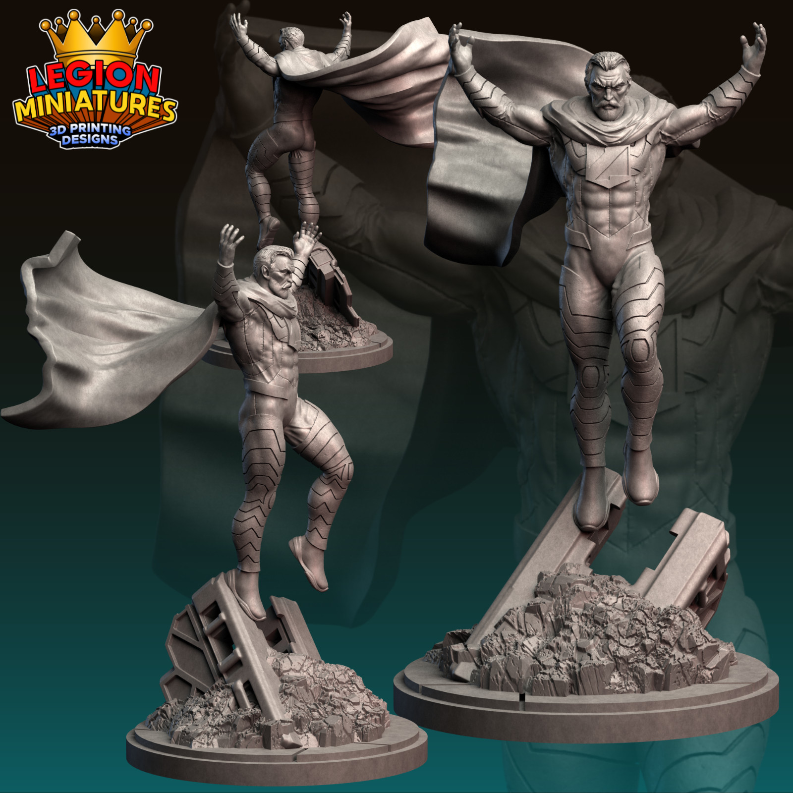 Zod Sculpture Statue Model Kit  DC Unpainted/Unassembled