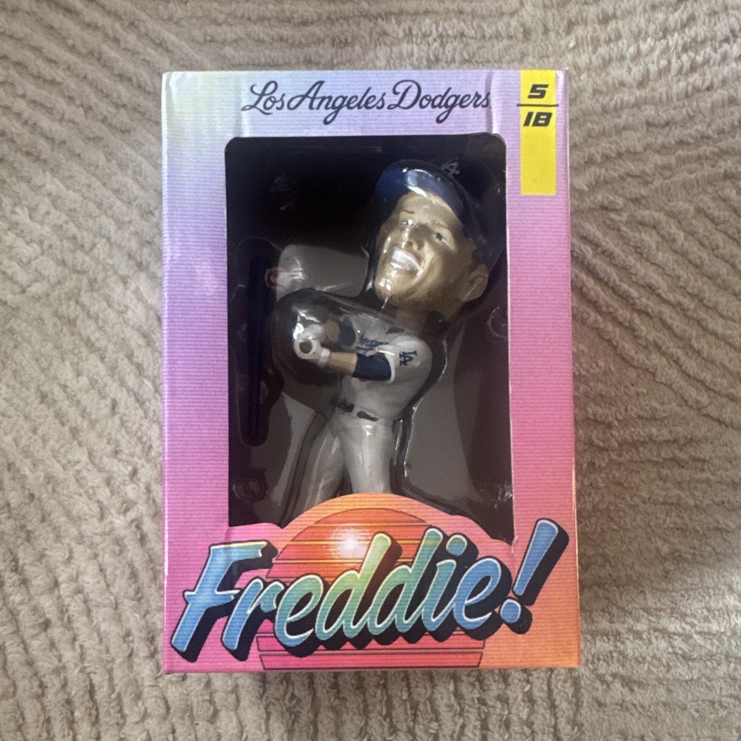 Los Angeles Dodgers Freddie Freeman Promotional Bobblehead MLB Plastic Unopened