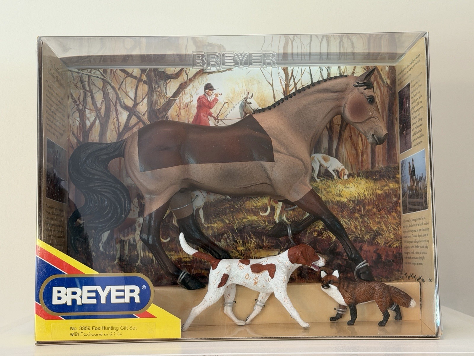 Breyer Horse #3359 Fox Hunting Gift Set Gem Twist Hound Dog And Fox Special Run