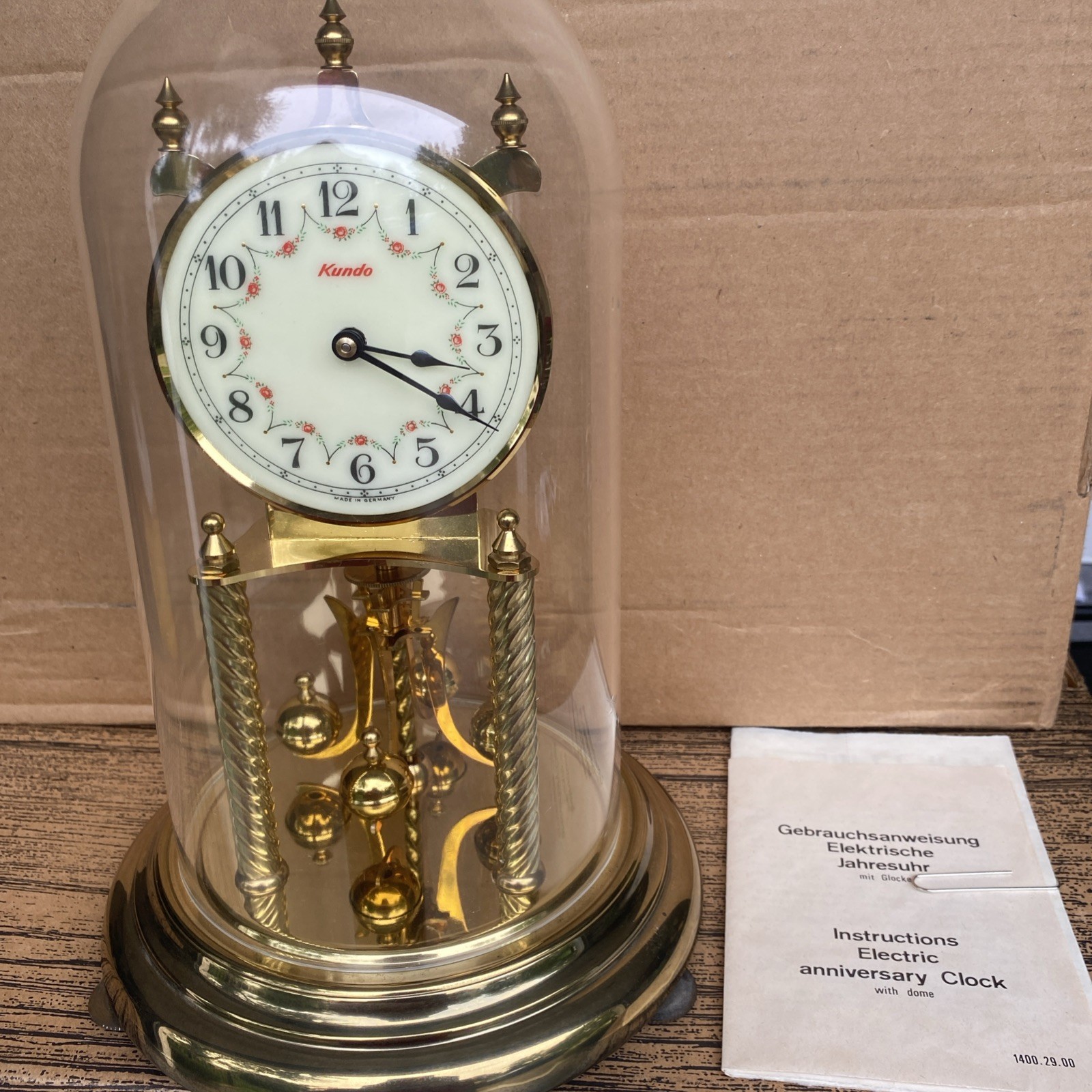 Vintage Kundo Anniversary Clock - tested made in Germany