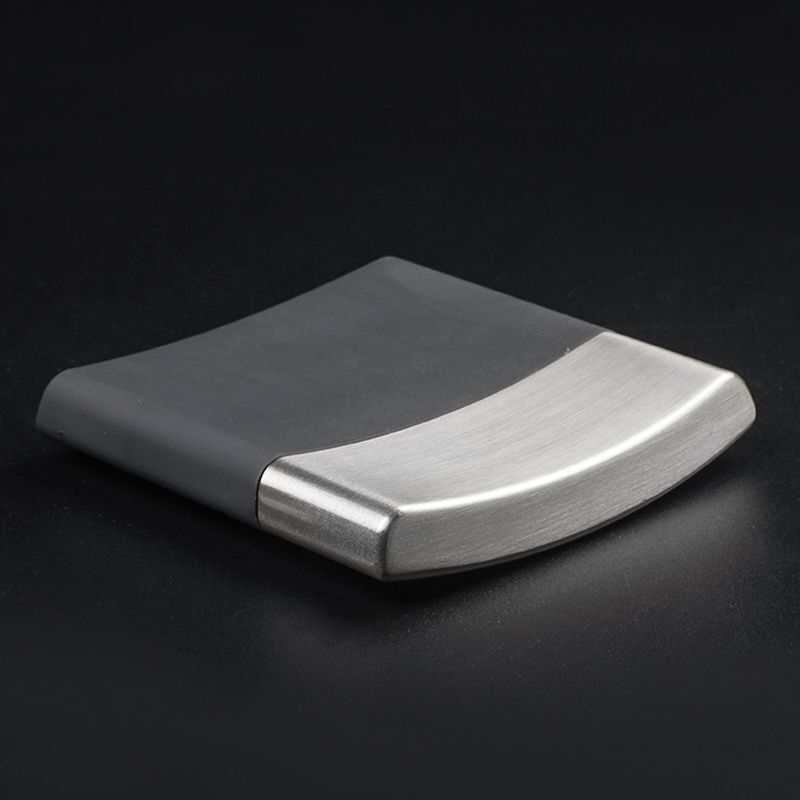 Arched Men's Cigarette Case 10 Pack Smoke Control Ultra-thin Stainless Steel Arched Men's Cigarette Case 10 Pack Smoke Control Ultra-thin Stainless Steel