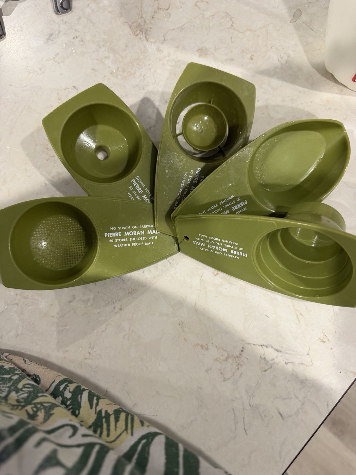 5 Vintage Kitchen Item Advertising Naturipe San Jose California Measure Funnel +