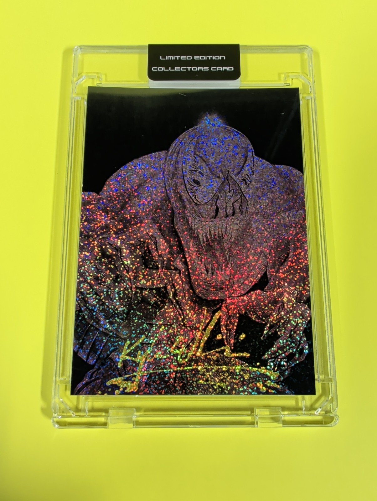 KYLE WILLIS CARNAGE 5/5 CRYSTAL FOIL ART C... OMEGA NEW SIGNED