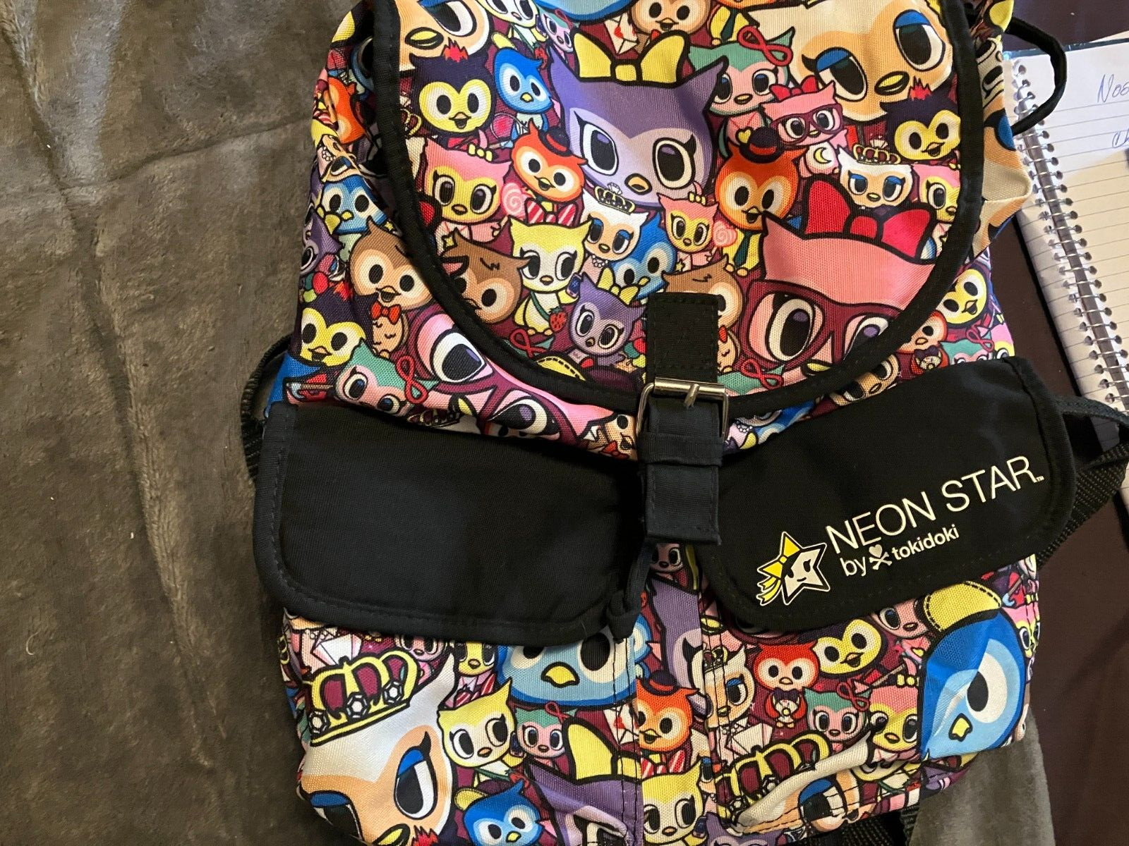 Loungefly Neon Star by Tokidoki Small Owl Print Backpack