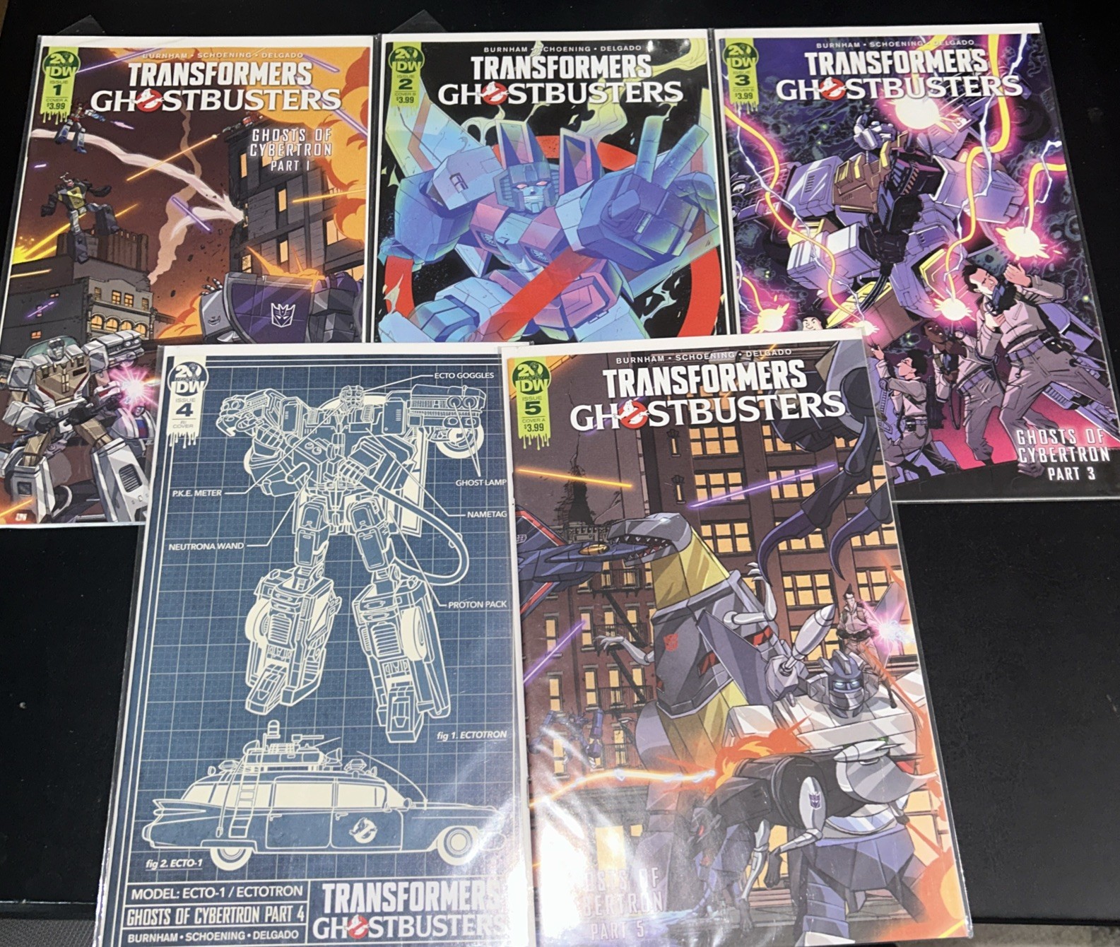 TRANSFORMERS GHOSTBUSTERS 1-5 COMPLETE SET IDW 2019 VF/NM Set Nice Set