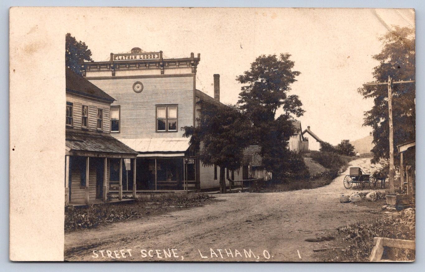 K61/ Latham Ohio RPPC Postcard c1910 I.O.O.F Odd Fellows Pike County 223 K61/ Latham Ohio RPPC Postcard c1910 I.O.O.F Odd Fellows Pike County 223