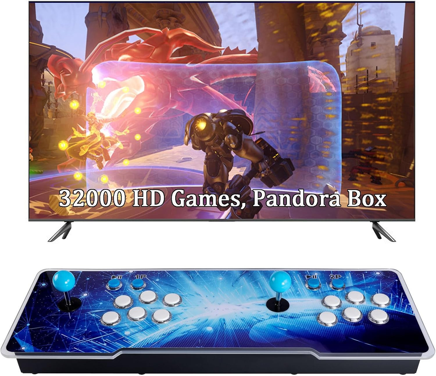 32000 Games 3D Pandora Box Arcade Console, Retro Video Game Machine for TV, 1280