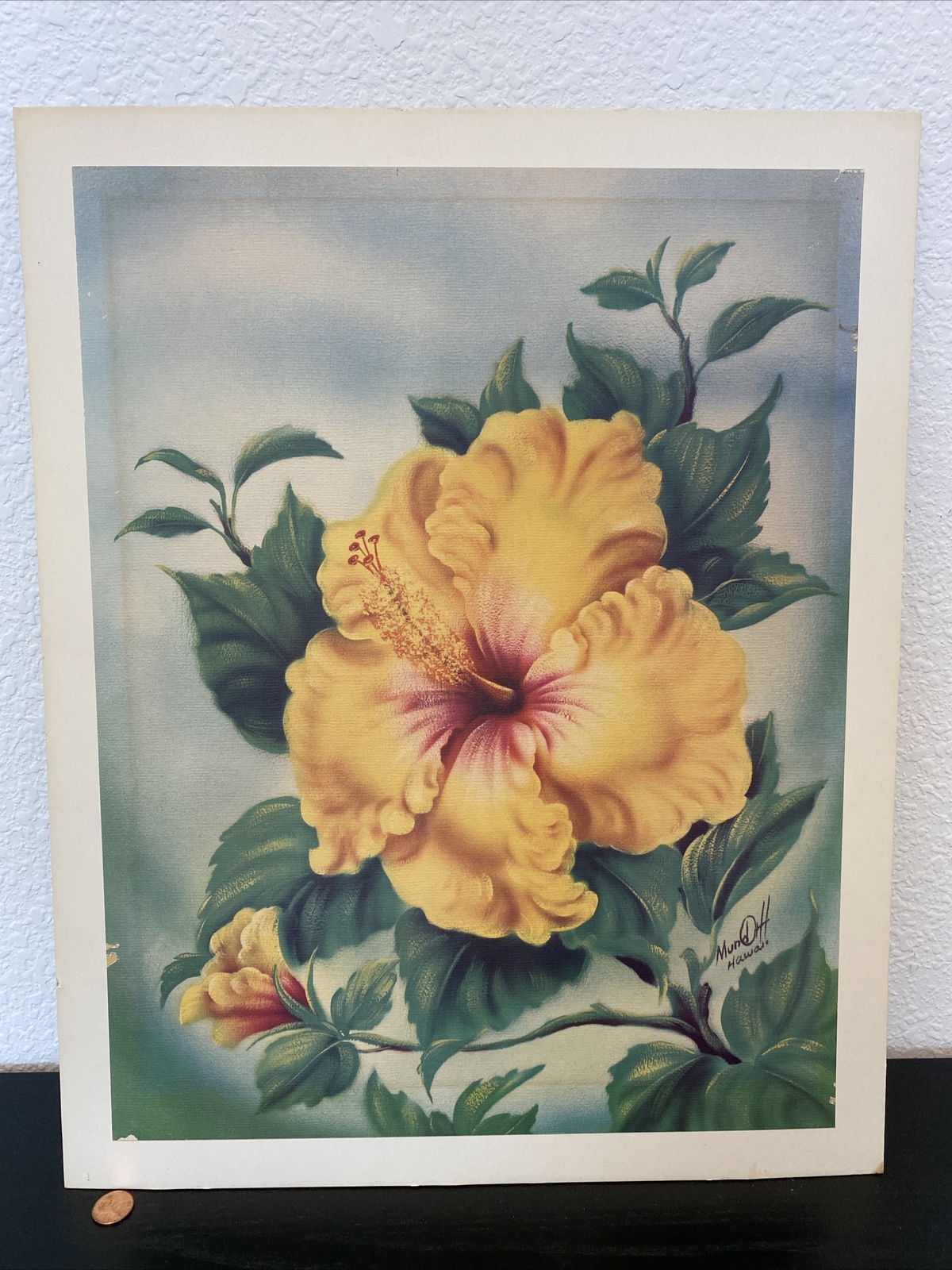Vintage Ted Mundorff Airbrush Artist Hawaii Hawaiian Flower Art Print Tiki #2 Vintage Ted Mundorff Airbrush Artist Hawaii Hawaiian Flower Art Print Tiki #2