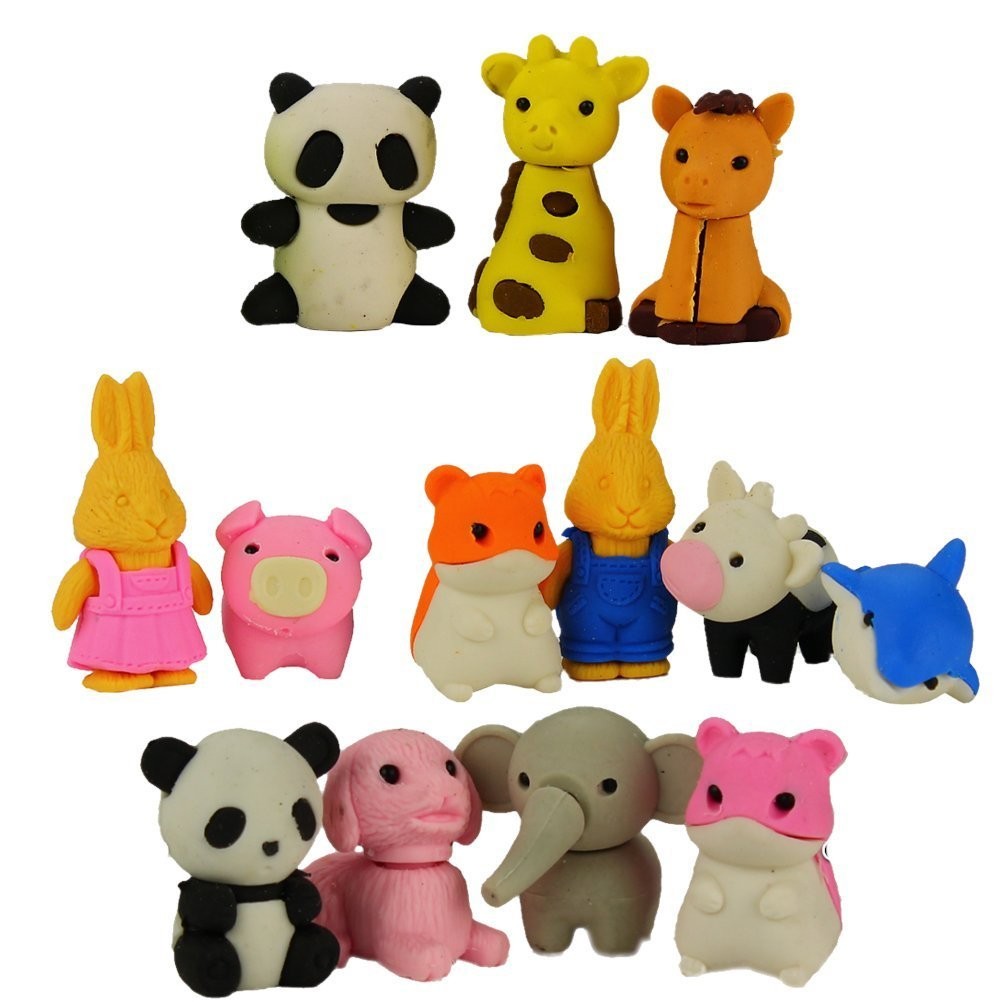 Iwako Japanese Puzzle Take Apart Erasers Zoo Animals Set of 7 Iwako Japanese Puzzle Take Apart Erasers Zoo Animals Set of 7