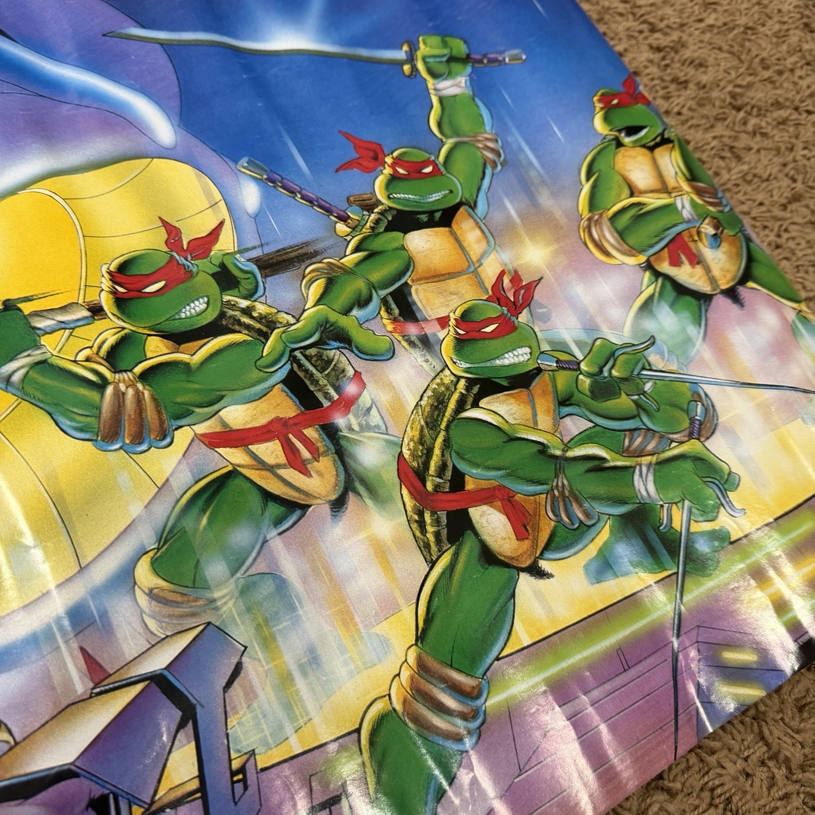 1988 VTG Nostalgic TV Teenage Mutant Ninja Turtles POSTER Raphael NEW 1988 VTG Nostalgic TV Teenage Mutant Ninja Turtles POSTER Raphael NEW