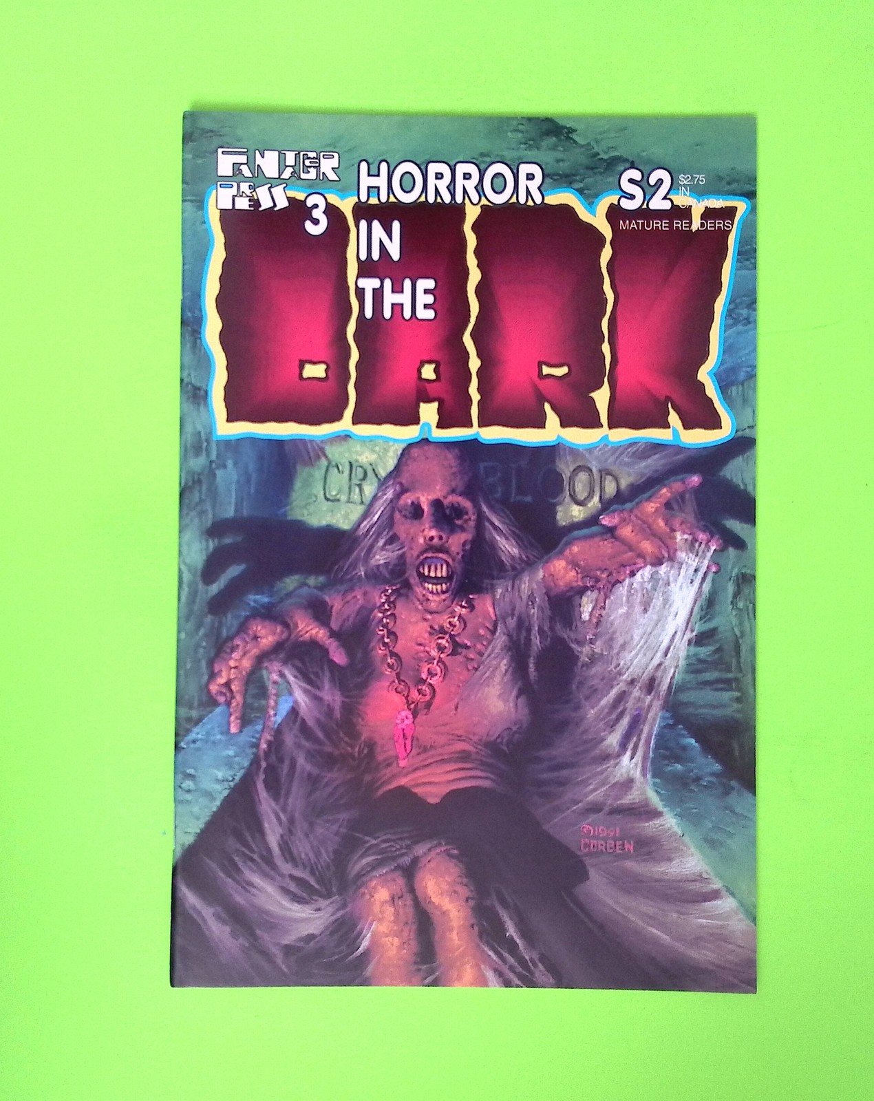 Horror in the Dark #3 1990 Fantagor Press High Grade Comic Book B97-34
